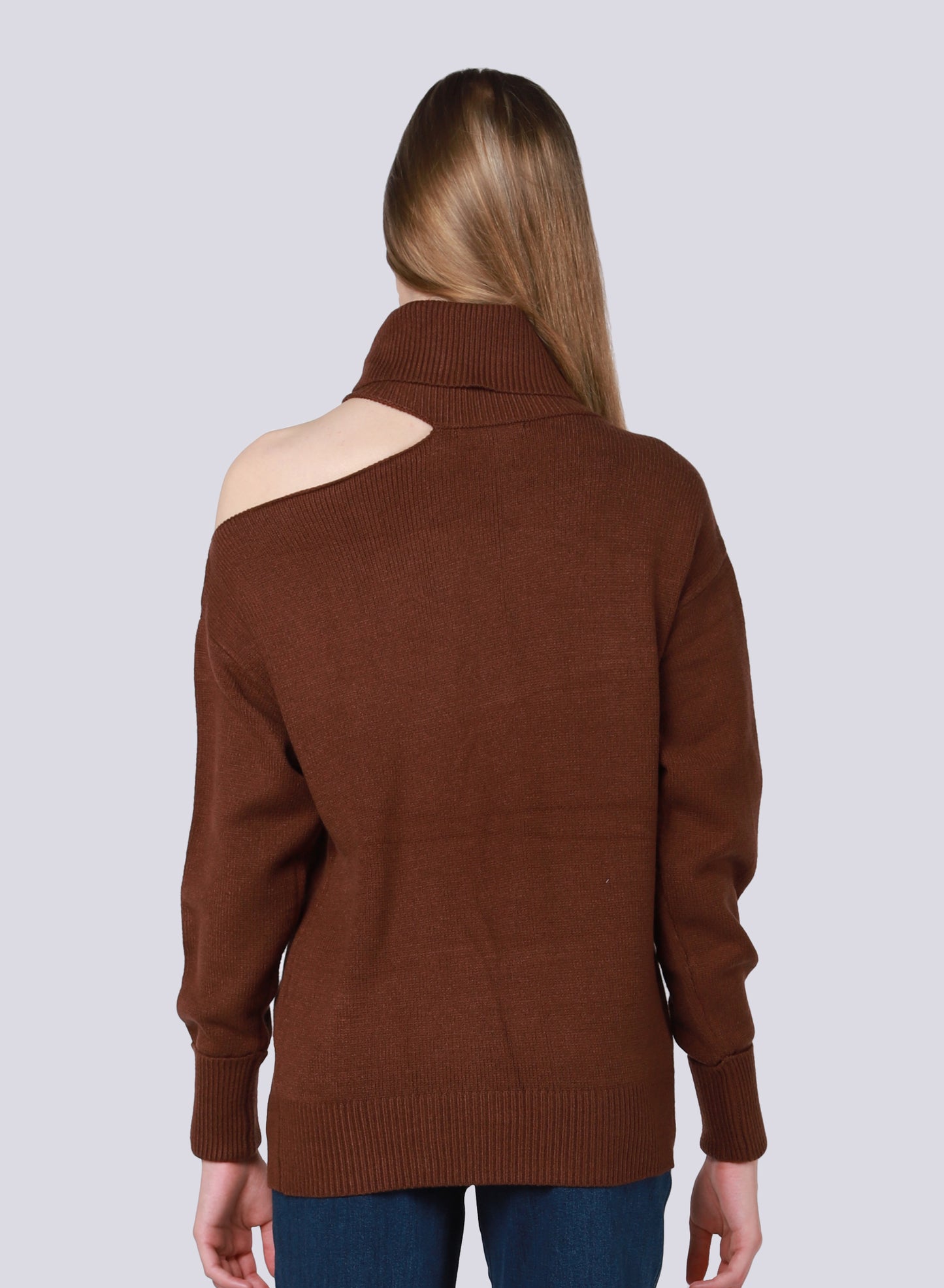 Turtleneck Cutout Sweater