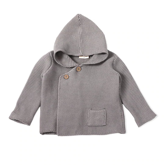 Hooded Button Jacket