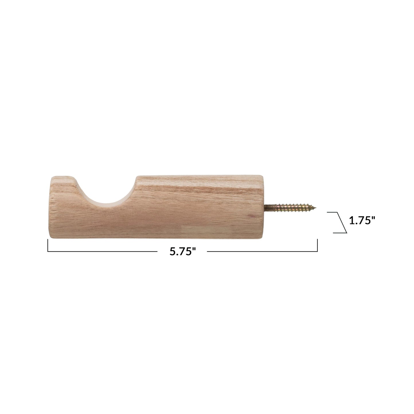 Large Paulownia Wood Wall Hook