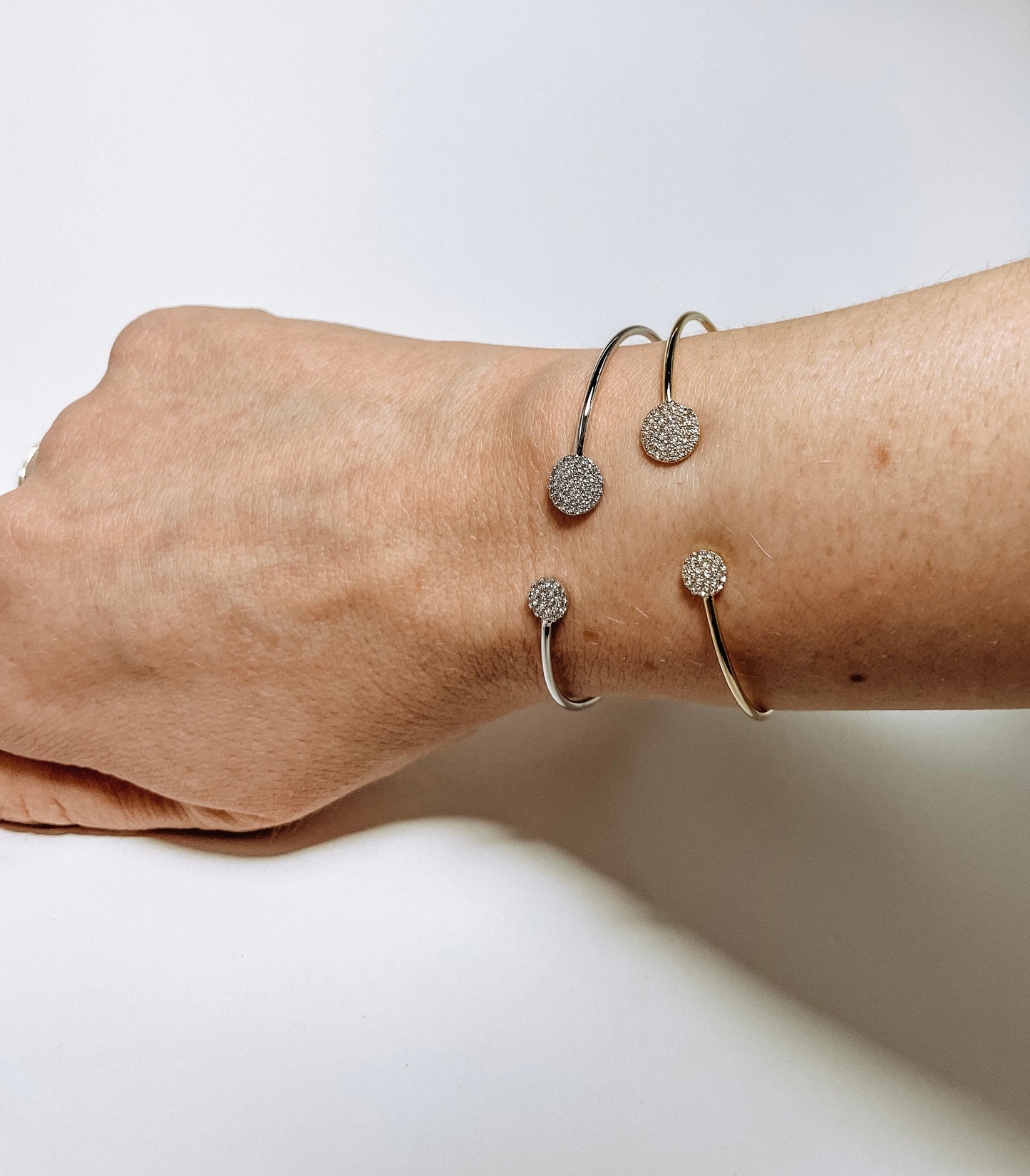 Small & Medium Cubic Zirconia Pave Cuff