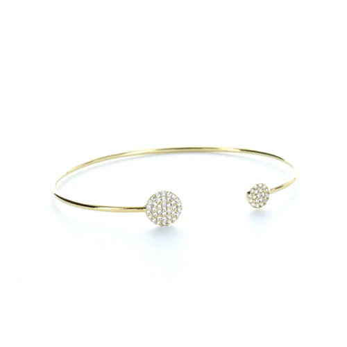 Small & Medium Cubic Zirconia Pave Cuff