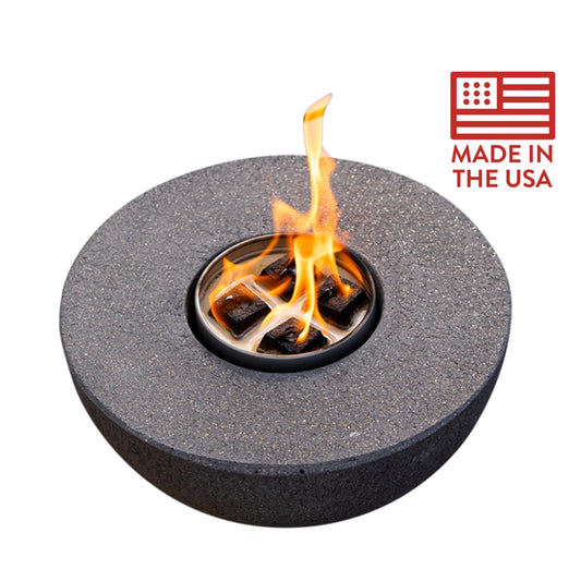 Concrete Semi-Round Fire Pit