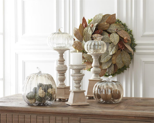 Transparent Glass Pumpkin Cloche