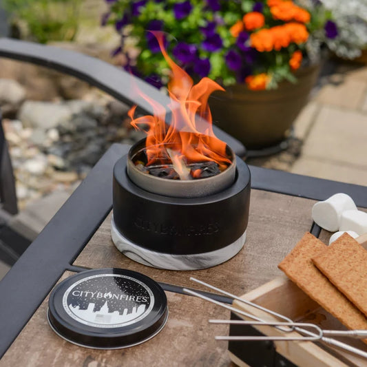 Concrete Petite Tabletop Firebowl