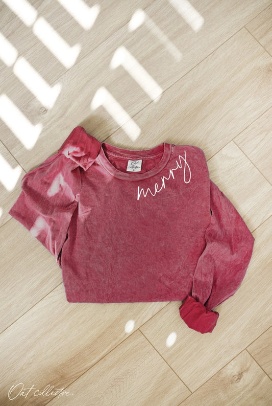 Long Sleeve Graphic Tee Merry