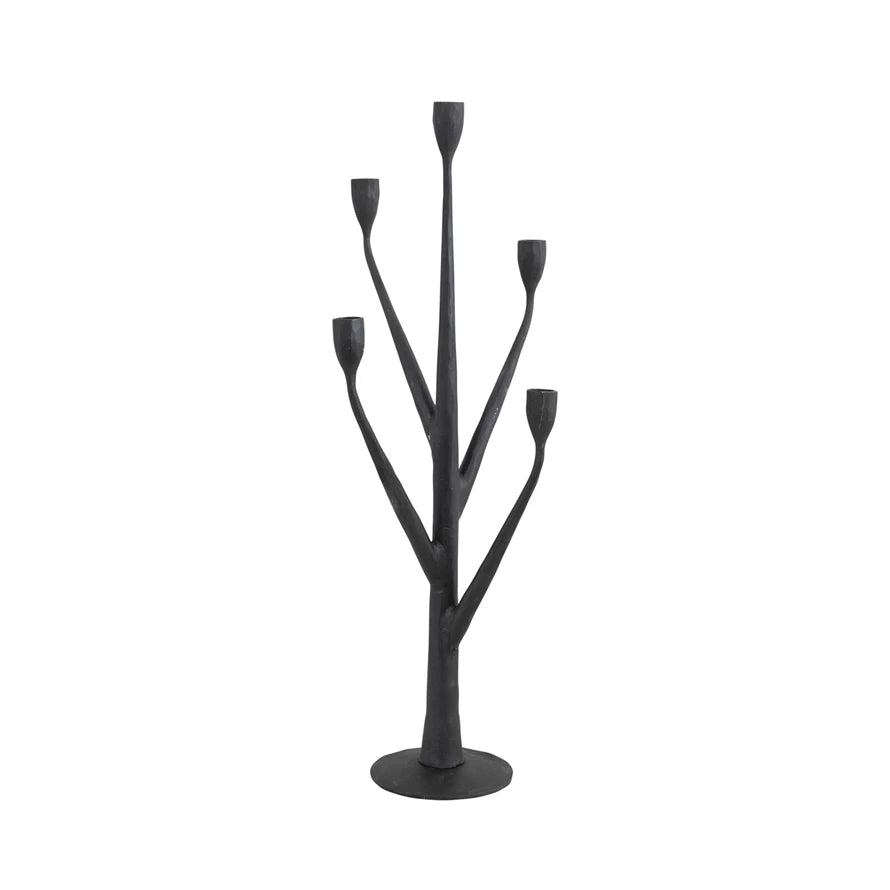 Iron 5 Candle Holder