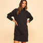 French Terry Zip Sweatshirt Dress