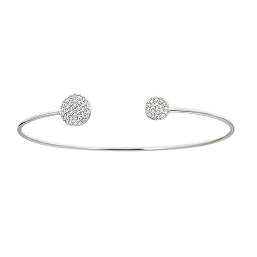 Small & Medium Cubic Zirconia Pave Cuff