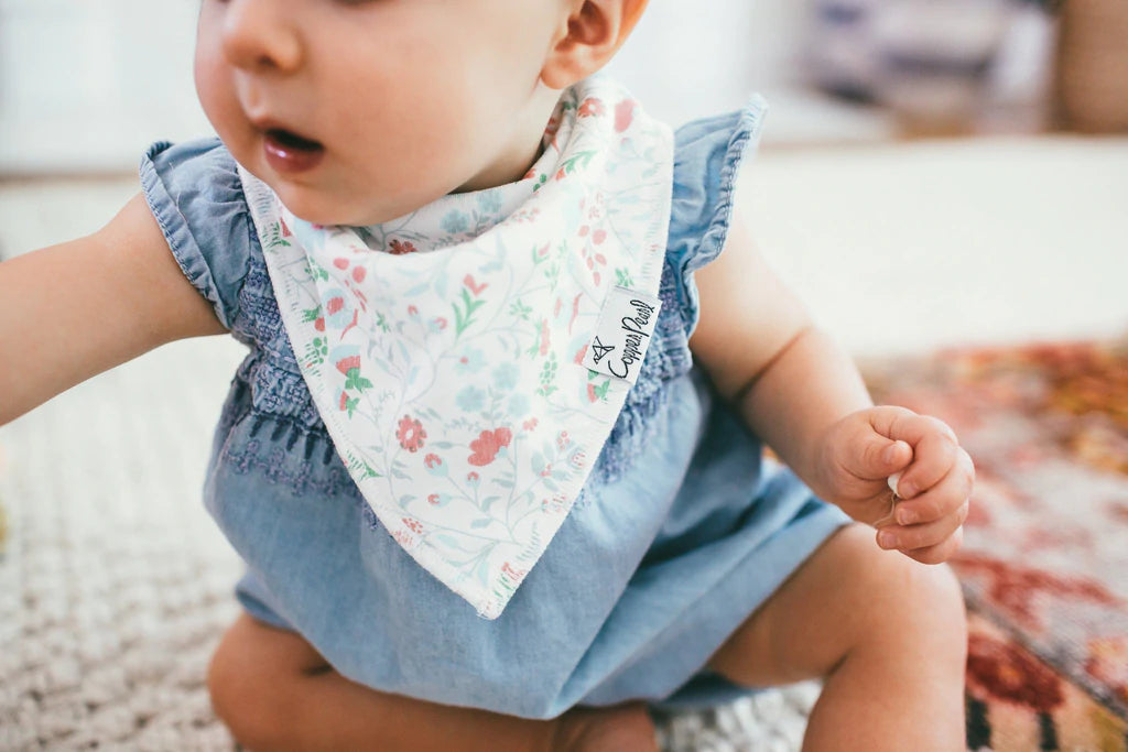 Claire Floral Baby Bandana Bib