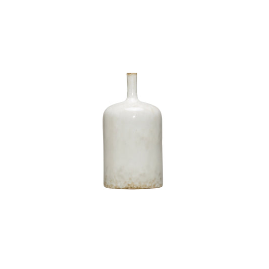 Medium Stoneware Vase w/Glaze