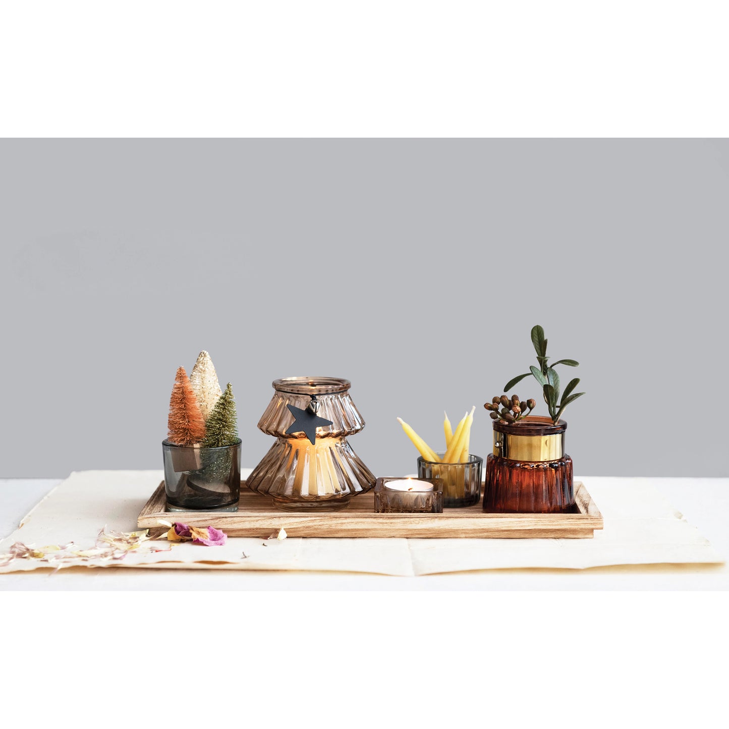 Tray with Tea/Votive Holders